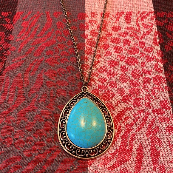 paparazzi Jewelry - 🎉🎉HP 💕 Turquoise Pendant & Earring Set